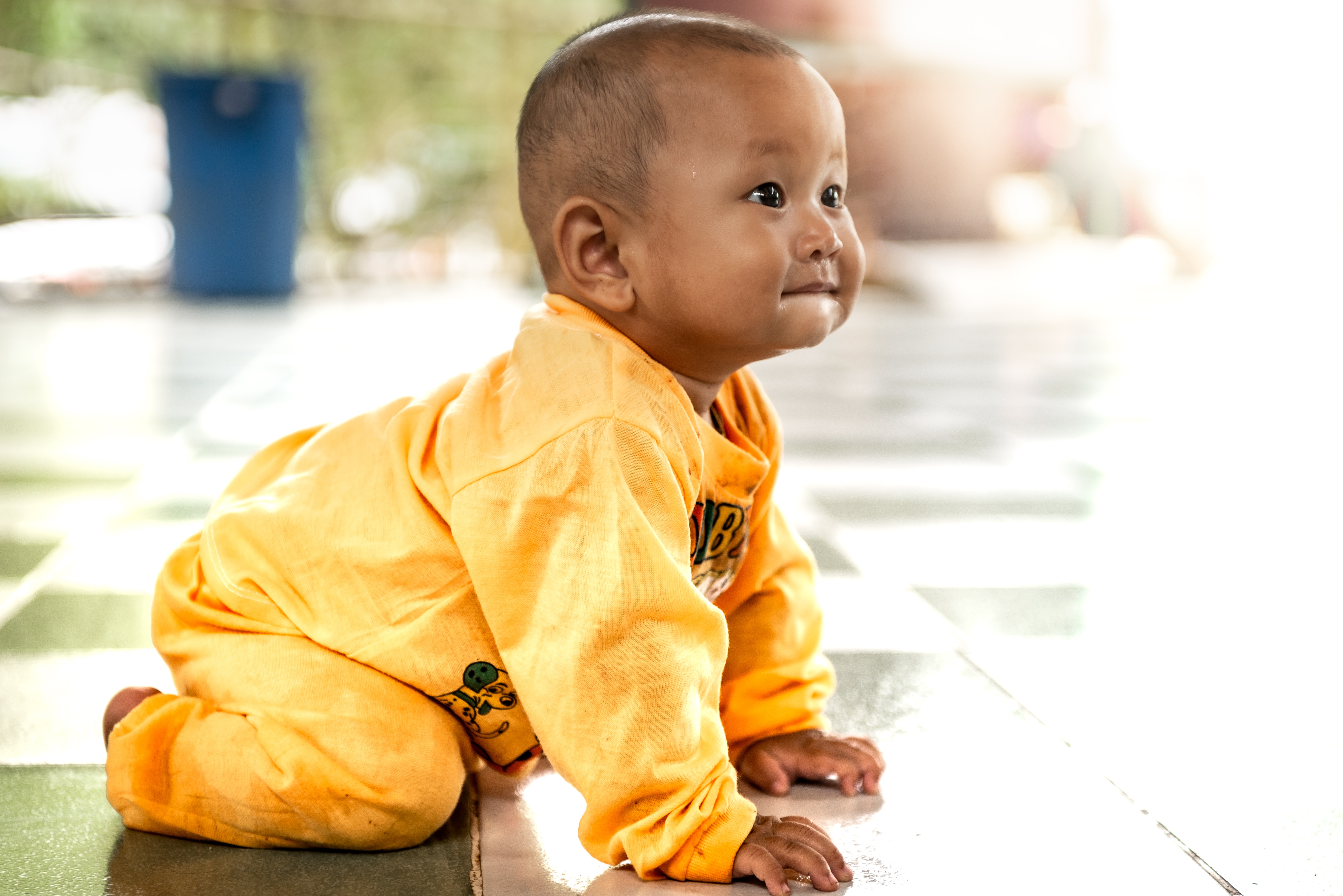 baby on hands and knees