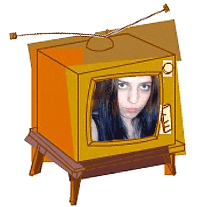 television with scale